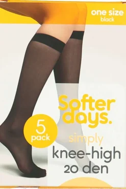 Softer Days Simply knestrømper 5-pk dame