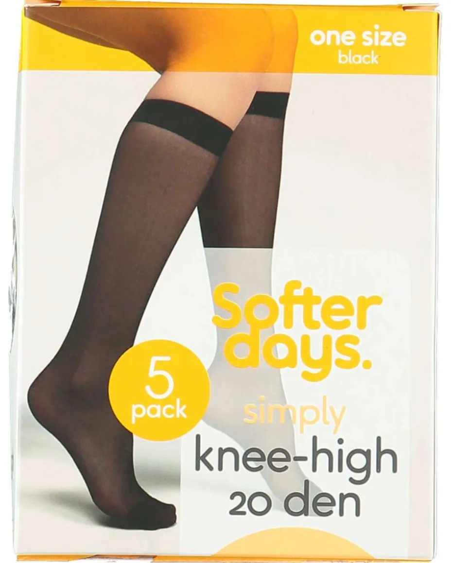 Softer Days Simply knestrømper 5-pk dame