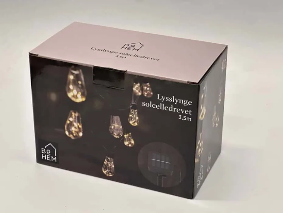 Solcelle LED lenke m/pærer