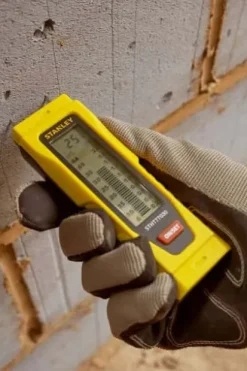 STANLEY Fuktmåler for tre og byggematerialer. LCD-skjerm.