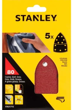 Stanley STA31715 delta slipebånd 5-pk