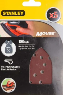 Stanley STA31014 Mouse slipepapir 5-pk