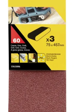 Stanley STA33096 slipebånd 3-pk