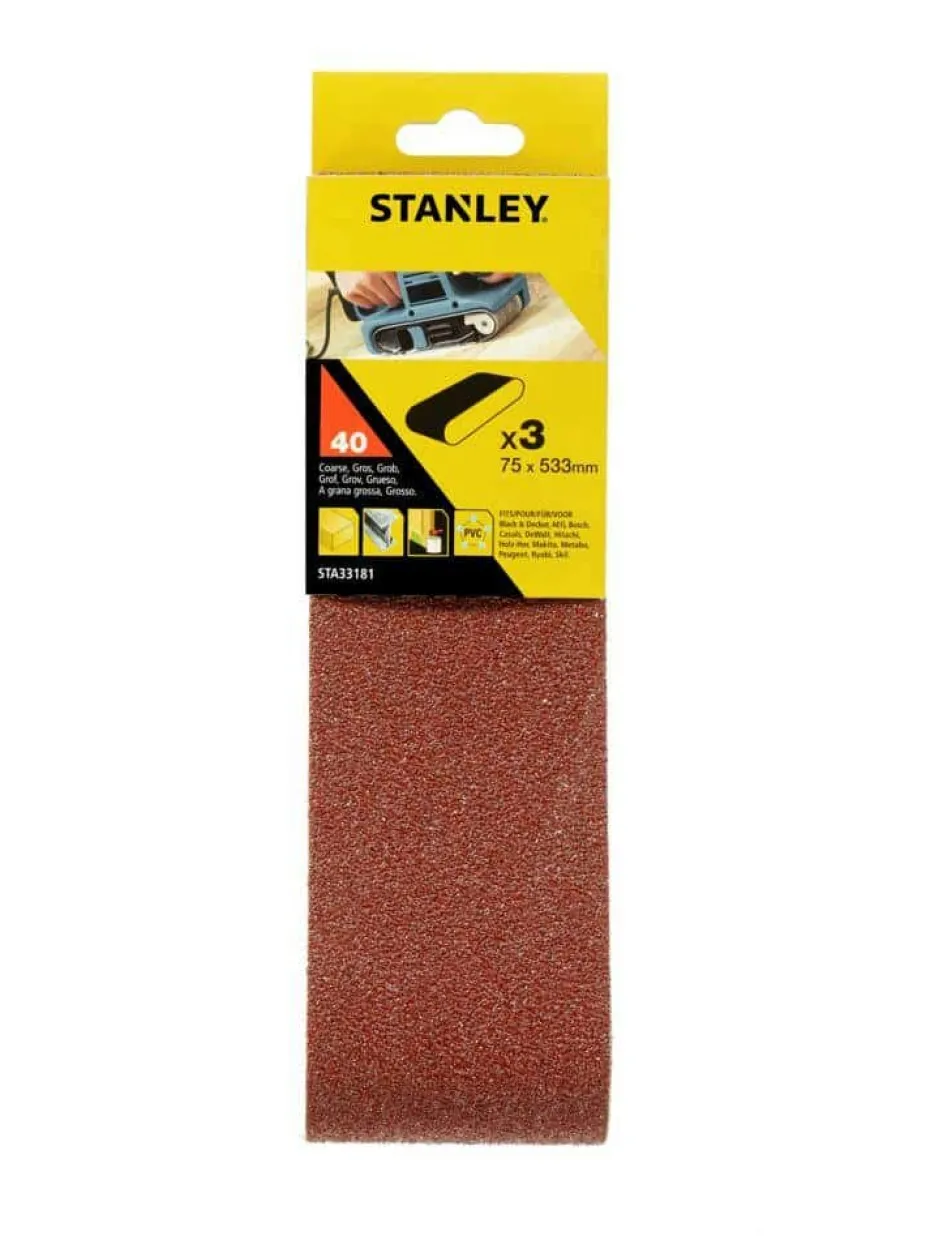 Stanley STA33181 slipebånd 3-pk