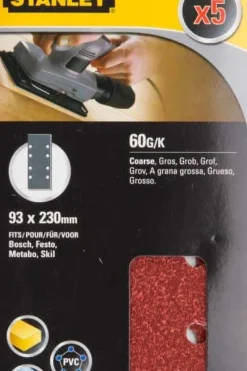 Stanley STA31126 slipepapir 5-pk