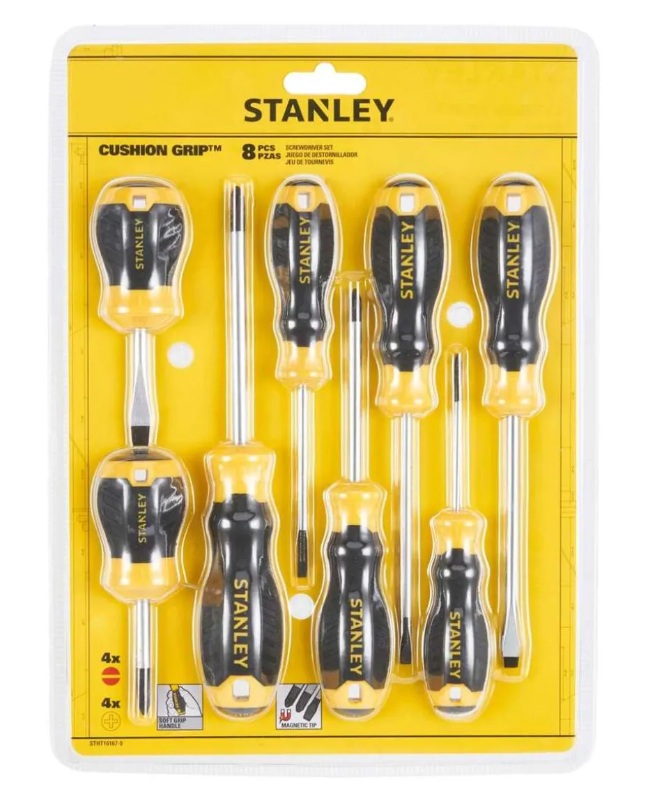 Stanley STHT16167-0 skrutrekker sett 8 deler