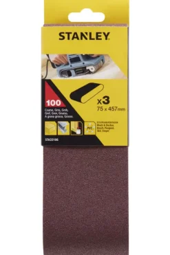 Stanley STA33106 slipebånd 3-pk