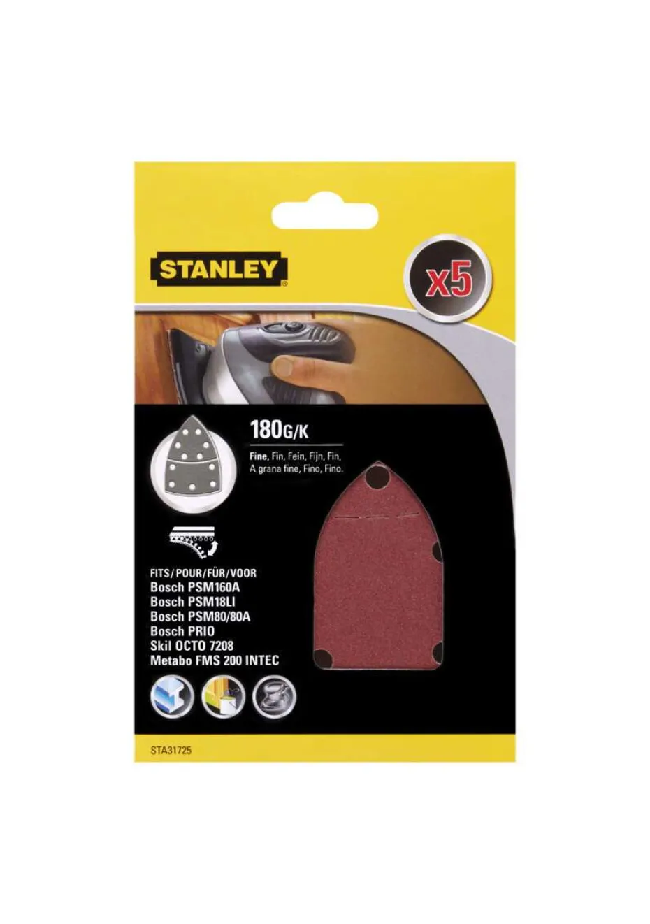 Stanley STA31725-XJ slipepapir 5-pk