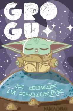 Star Wars The Mandalorian Grogu Cuteness plakat