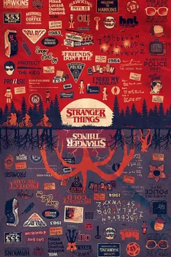 Stranger Things The Upside Down plakat