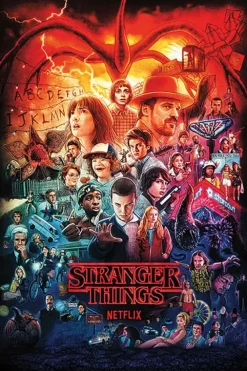 Stranger Things Seasons Montage plakat