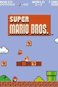 Super Mario Bros. World 1-1 plakat