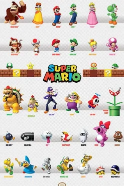 Super Mario Character Parade plakat