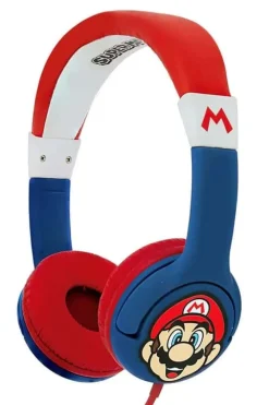 Super Mario kablede on-ear hodetelefoner