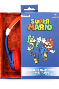 Super Mario kablede on-ear hodetelefoner