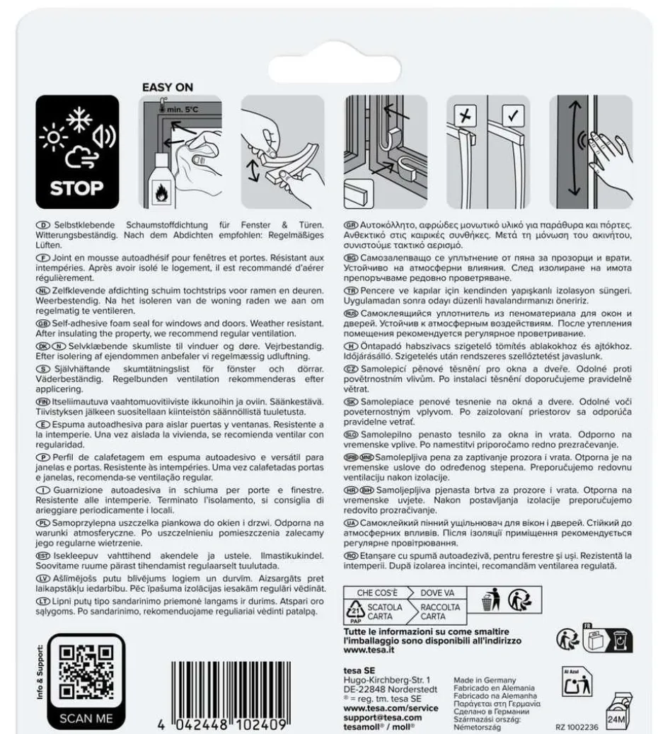 tesa® Insulation tetningslist