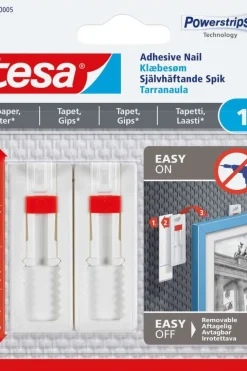 tesa® Powerstrips tapet og gips 1 kg justerbar limspiker 2-pk