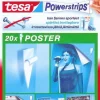 tesa® Powerstrips tosidig tape 20-pk