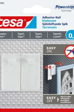 tesa® Powerstrips tapet og gips 0,5 kg limspiker 2-pk
