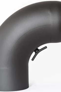 Tolmer røkrør helbøyd m/luke Ø150x90°