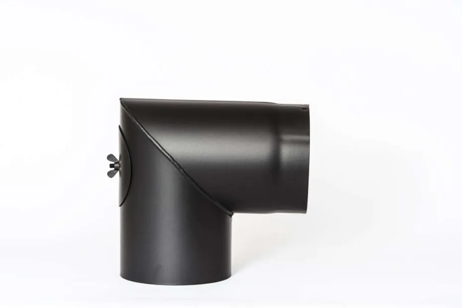 Tolmer Ø180x90° knerør m/luke