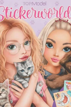 TOPModel KITTY and DOGGY klistremerkebok
