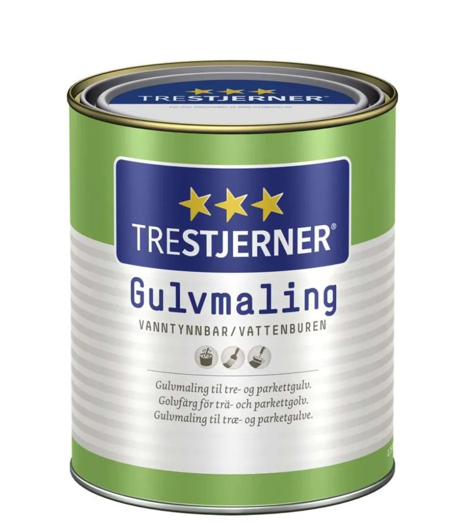 TreStjerner 40/halvblank gulvmaling