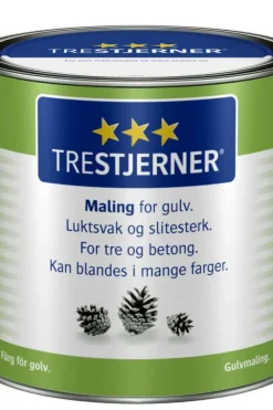 TreStjerner 40/halvblank gulvmaling