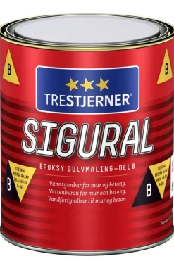 TreStjerner Sigural epoxy del B gulvmaling