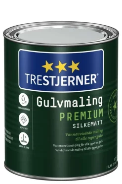Trestjerner 15/slilkematt Premium gulvmaling