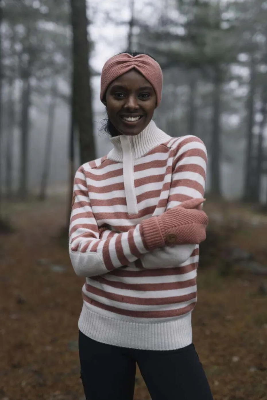 Tufte Robin 1/2 zip ullgenser dame