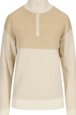 Tufte Robin Stitch half-zip ullgenser dame