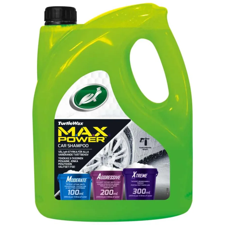 Turtle Wax MAX Power Bilshampo 4L