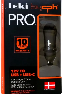12V til USB + USB-C billader