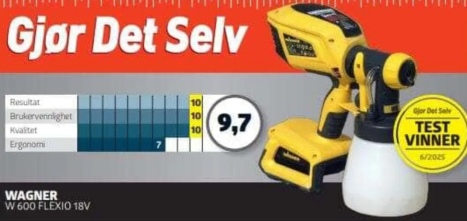 Wagner Universal W600 FLEXiO 18V malesprøyte