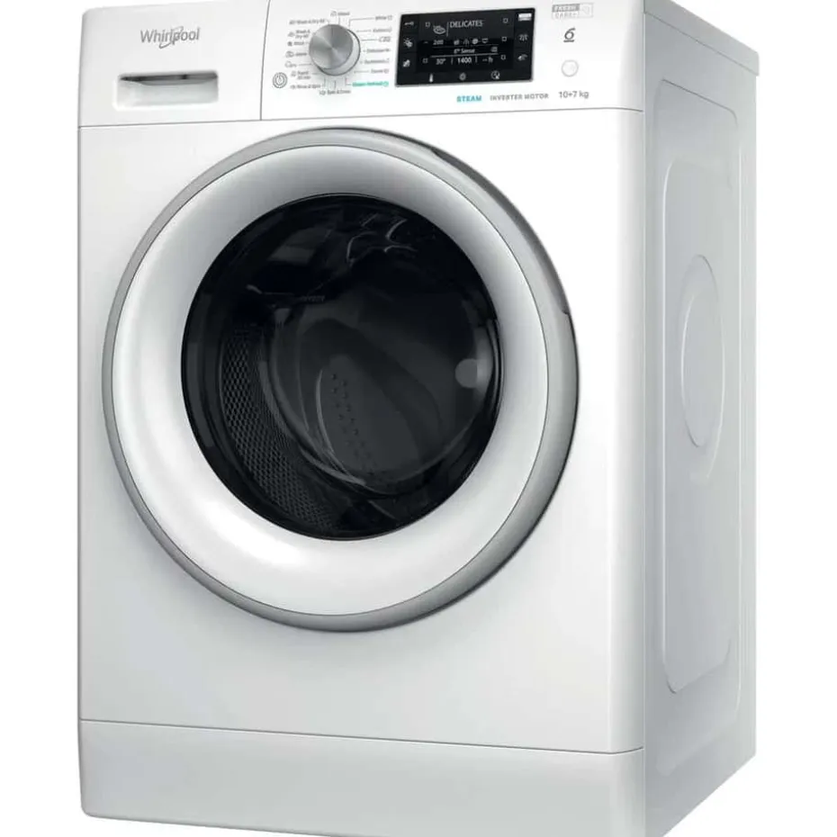 Whirlpool FFWDD 1076258 SV EE kombinert vaskemaskin/tørketrommel
