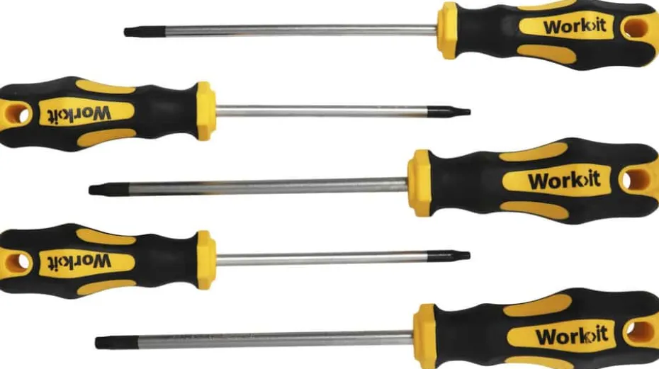 Work>it TORX 5 deler Skrutrekkersett