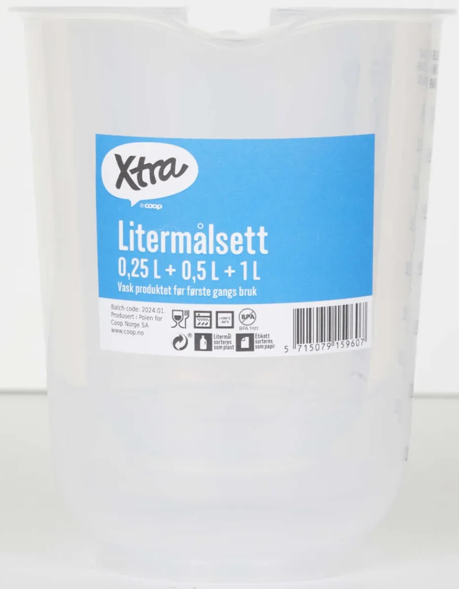 Xtra litermål 3 stk