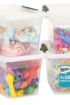 Xtra oppbevaringsboks 4 pk