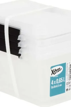 Xtra oppbevaringsboks 4 pk