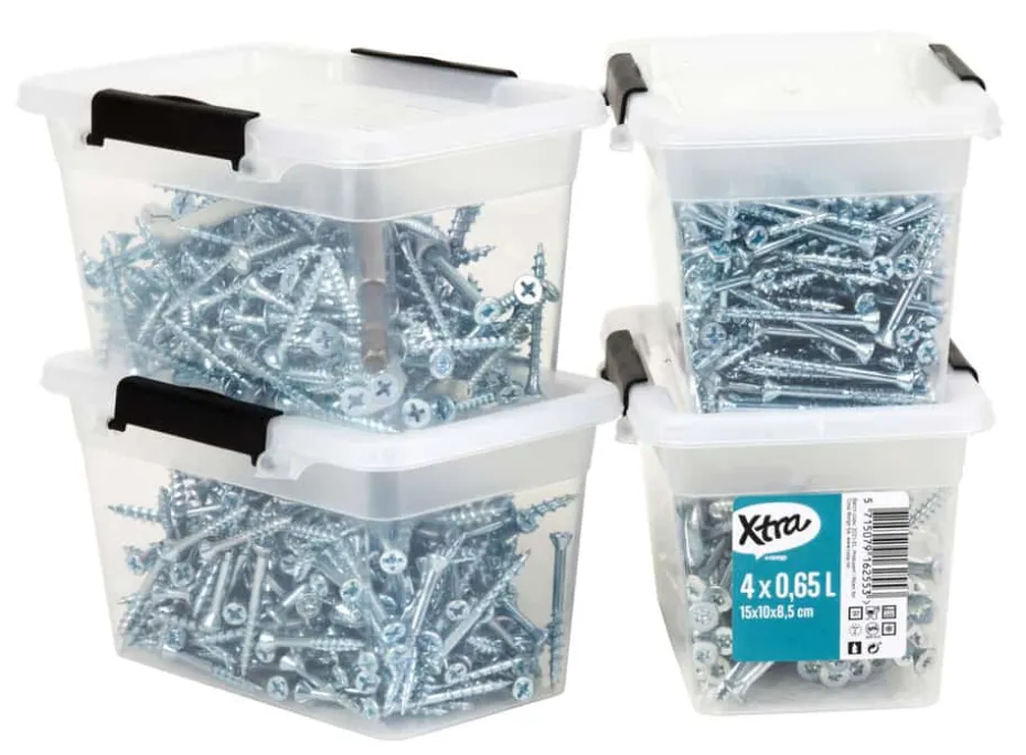 Xtra oppbevaringsboks 4 pk