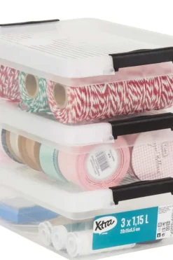 Xtra oppbevaringsboks 3 pk