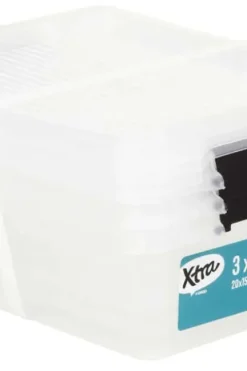 Xtra oppbevaringsboks 3 pk