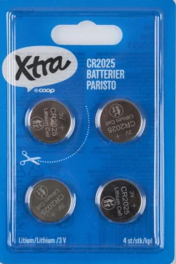 XTRA CR2025 4-pk batterier