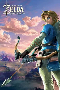Zelda Breath Of The Wild (Hyrule Scene Landscape) plakat